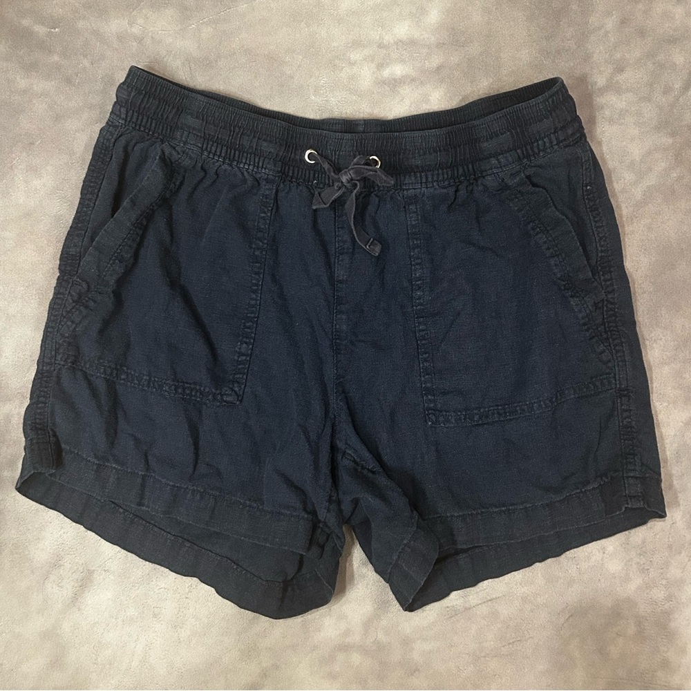 Nautica Women's High-Waist Drawstring Shorts — Navy Blue medium